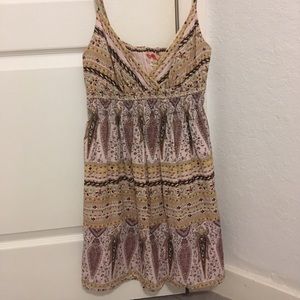 Mini dress with exotic design